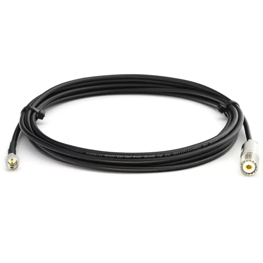 Rangeful Mini UHF Male to SO239 RG58 50Ω 7m cable Photo 4