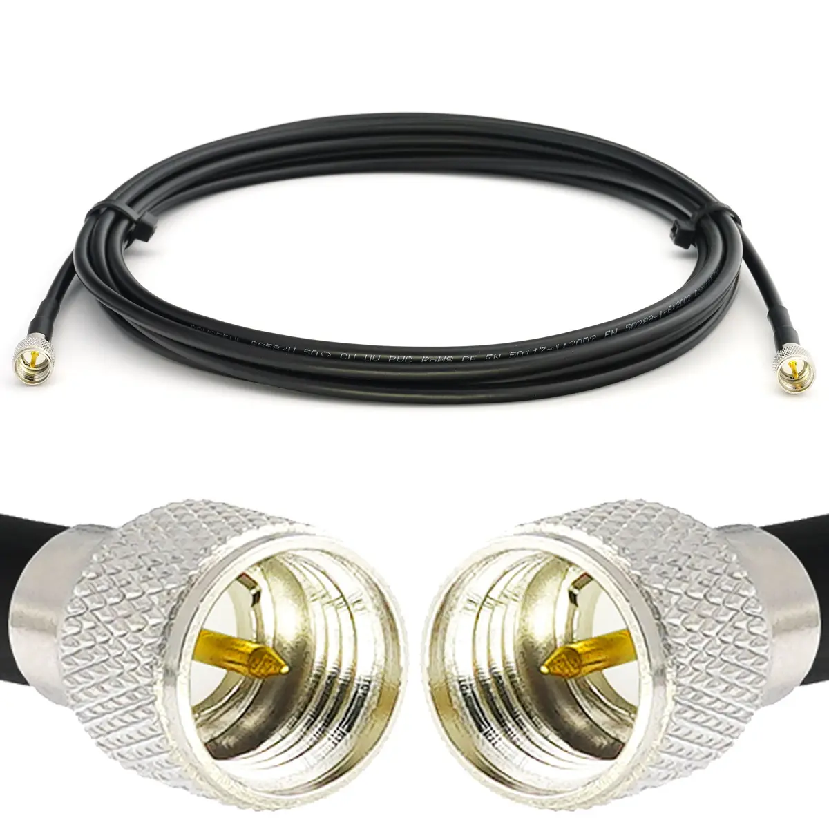 Koaksiālais kabelis Rangeful Mini UHF male