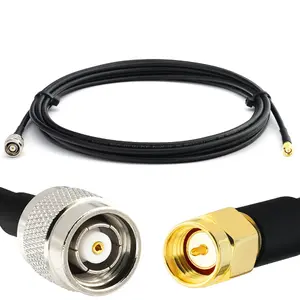 Coaxial cable Rangeful RG58-RPTNCM-SM-12 50 Ω SMA Male to RP‑TNC Male, 12 m