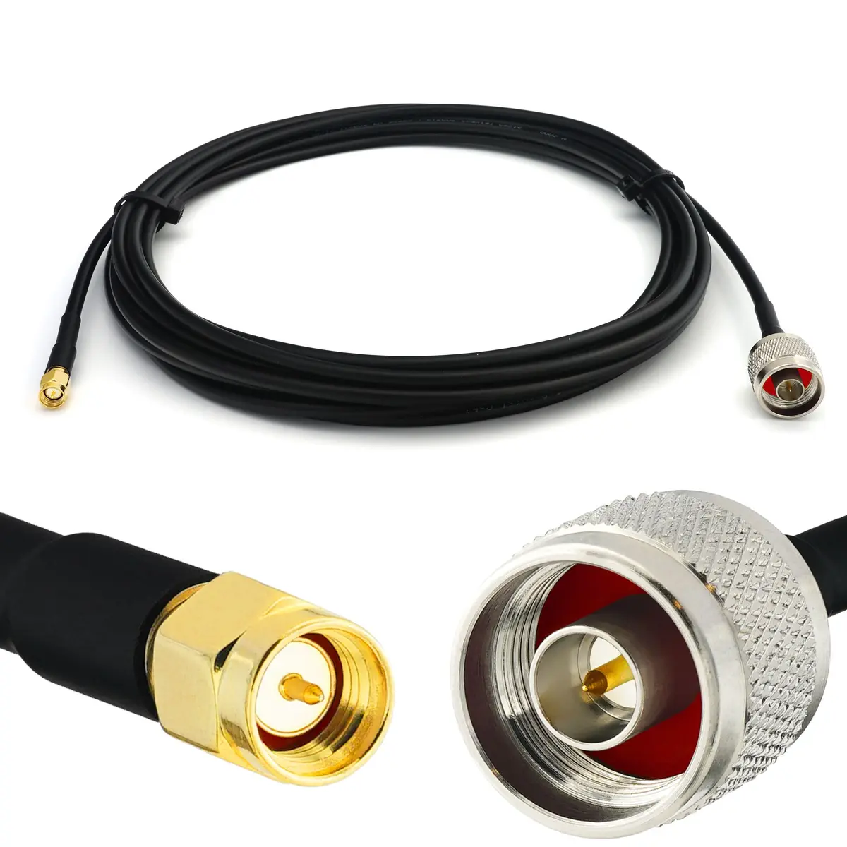 Koaksiālais kabelis Rangeful RG58-NM-SM-5, 50 Ω