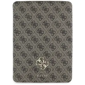 Tablet case GUESS GUFC11RM24PS4SGW Magnetic Brown with large logo for iPad (4G support)