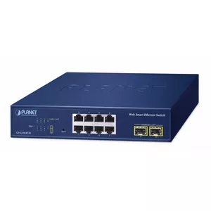 Managed Switch PLANET 8-Port 10/100/1000T + 2-Port L2 Gigabit Ethernet