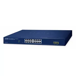 Managed Switch PLANET 16-Port 10/100/1000T + 2-Port L2 Gigabit Ethernet