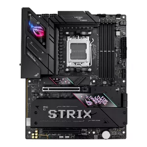 Mātesplate ASUS ROG STRIX B850‑E GAMING WIFI — ATX, AMD B850, Socket AM5, DDR5, 4 DIMM, 192 GB, Wi‑Fi 7, 5 Gb LAN, 5× M.2