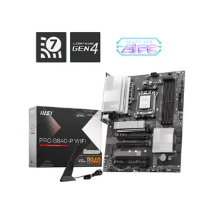 Mātesplate MSI PRO B840-P WIFI ATX Socket AM5 AMD B840, DDR5 4 slotes, Wi‑Fi 6E/7, 2.5Gb LAN, 2× M.2