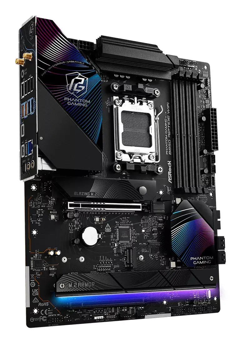 Mātesplate ASRock Phantom Gaming B850 Riptide WiFi Photo 3