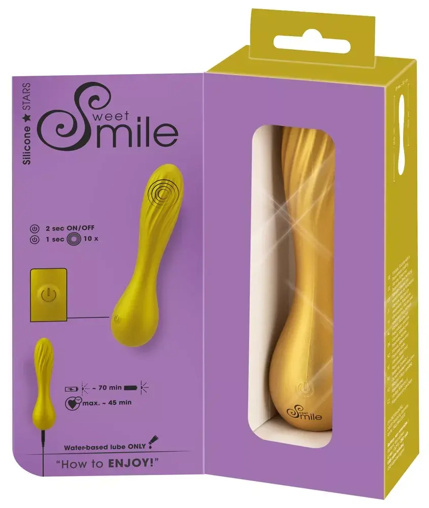 Вибратор Sweet Smile Metallic Swirl — 16 см, силикон Photo 12