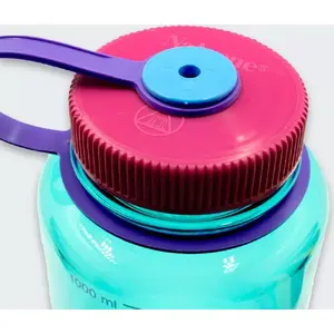 Pudele ar platu kaklu nalgene WM 10 L SURFE — 1,0 l tilpums, atkārtoti lietojama