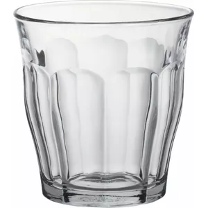 Glass, DURALEX PICARDIE 310 ml — set of 6, transparent drinking tumblers