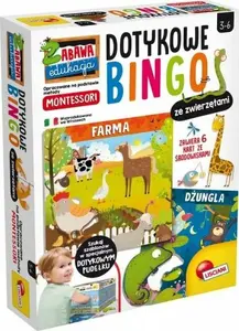 Educational Touch Bingo with Animals board game, Lisciani Montessori plus 304-PL72460