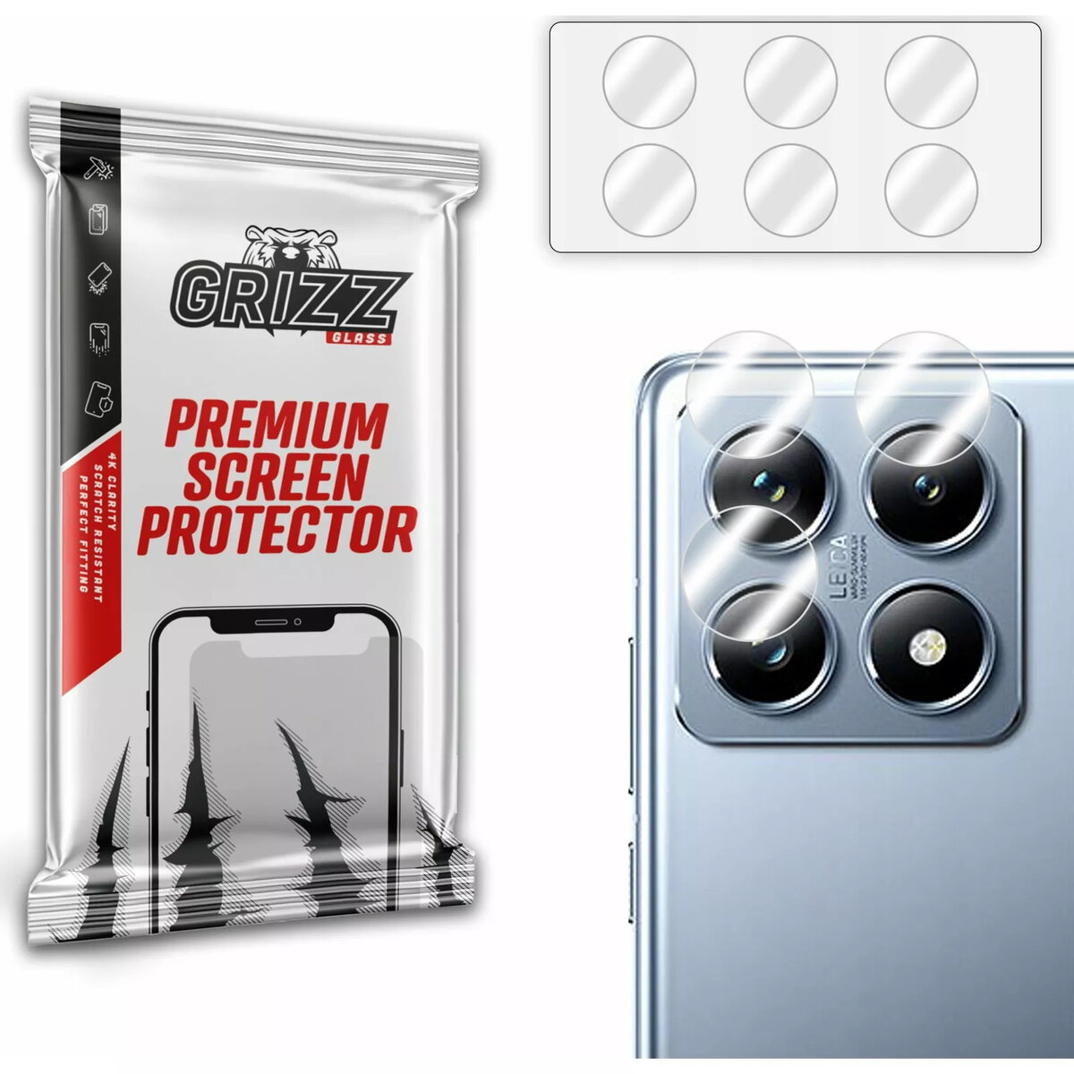 Aizsargstikls kamerai GrizzGlass HybridGlass priekš Xiaomi