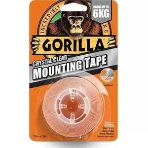 Gorilla Sports Gorilla tape Mounting Clear 1.5m