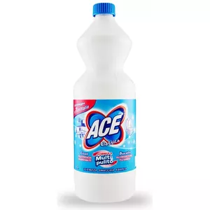 Отбеливатель ACE жидкий 1 л синий - 1 литр, бытовое отбеливание и удаление пятен