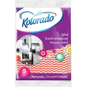 Cleaning cloths Kolorado Falka viscose universal set 5 pcs (XS034)