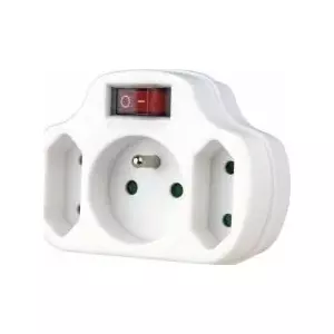Power plug adapter EMOS Type C (Europlug) 250 V, white, model P0029