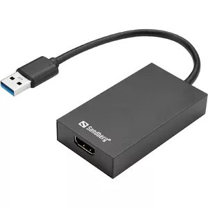 Sandberg USB 3.0 to HDMI Converter Black Passive Video Converter