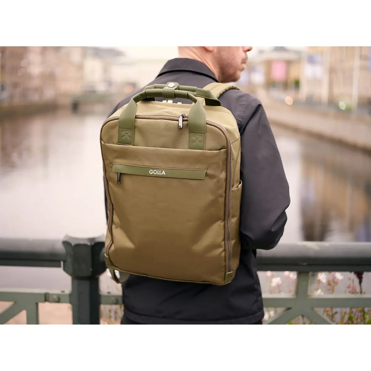 Klēpjdatora mugursoma Golla Orion 15.6" Zaļa Photo 10