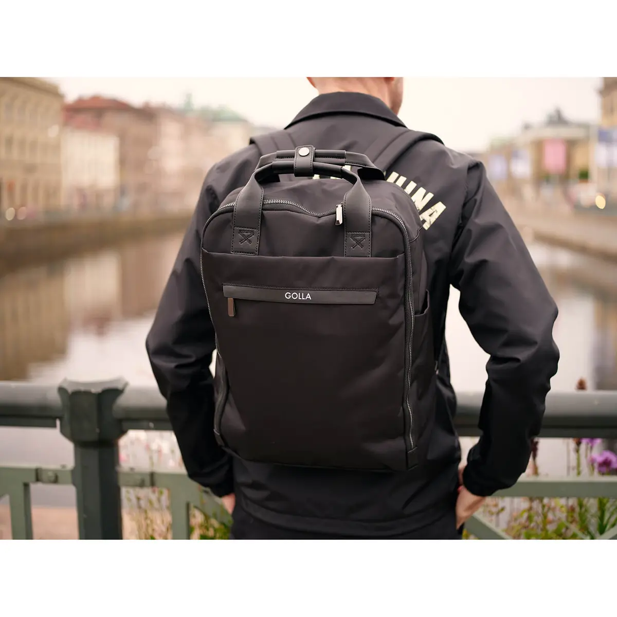 Golla Orion 15.6" Laptop Backpack Black Photo 9