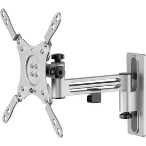 Full-motion TV wall mount WENTRONIC Goobay Caravan FULLMOTION M Silver for most flat-screen TVs