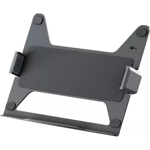 Laptop holder WENTRONIC Goobay Deluxe 70818 black for monitor arm, compatible with monitor-arm mounts