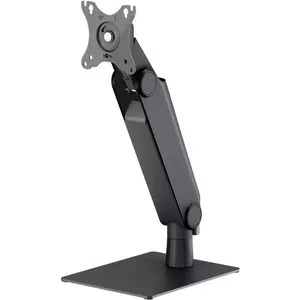 Freestanding single monitor mount WENTRONIC 70821 — black, desk base for one display