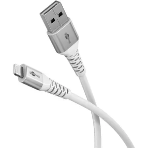 Goobay Lightning Cable 0.5m 60W 3A USB A White