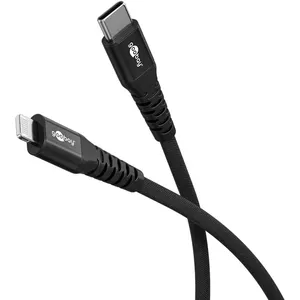 Goobay Lightning Cable 2m Black 60W 3A USB C