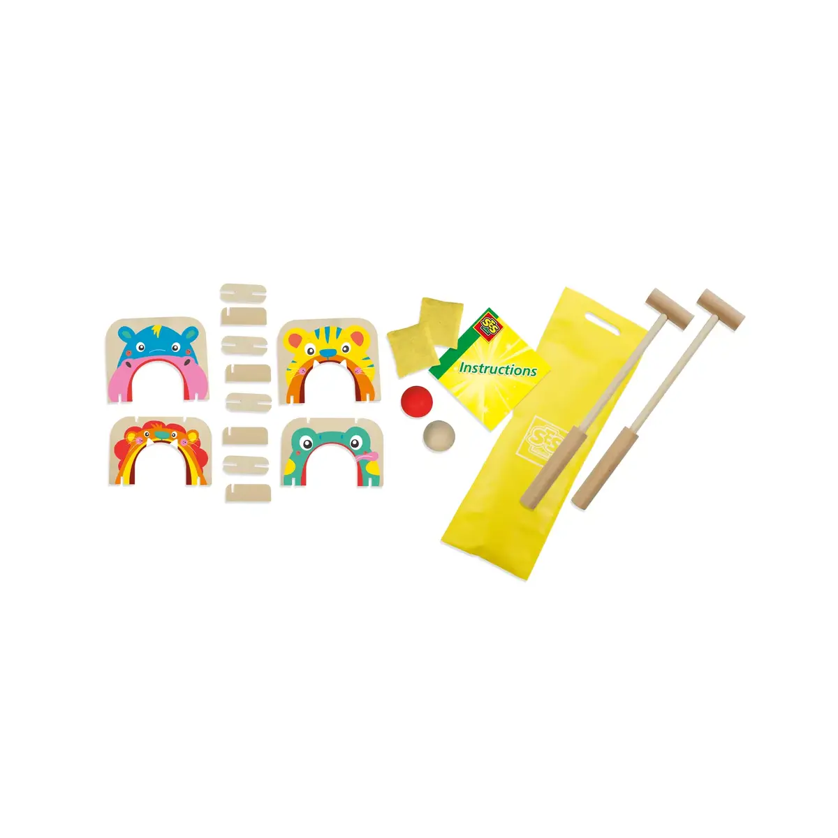 SES Creative Croquet and bean bag toss komplekts Photo 2