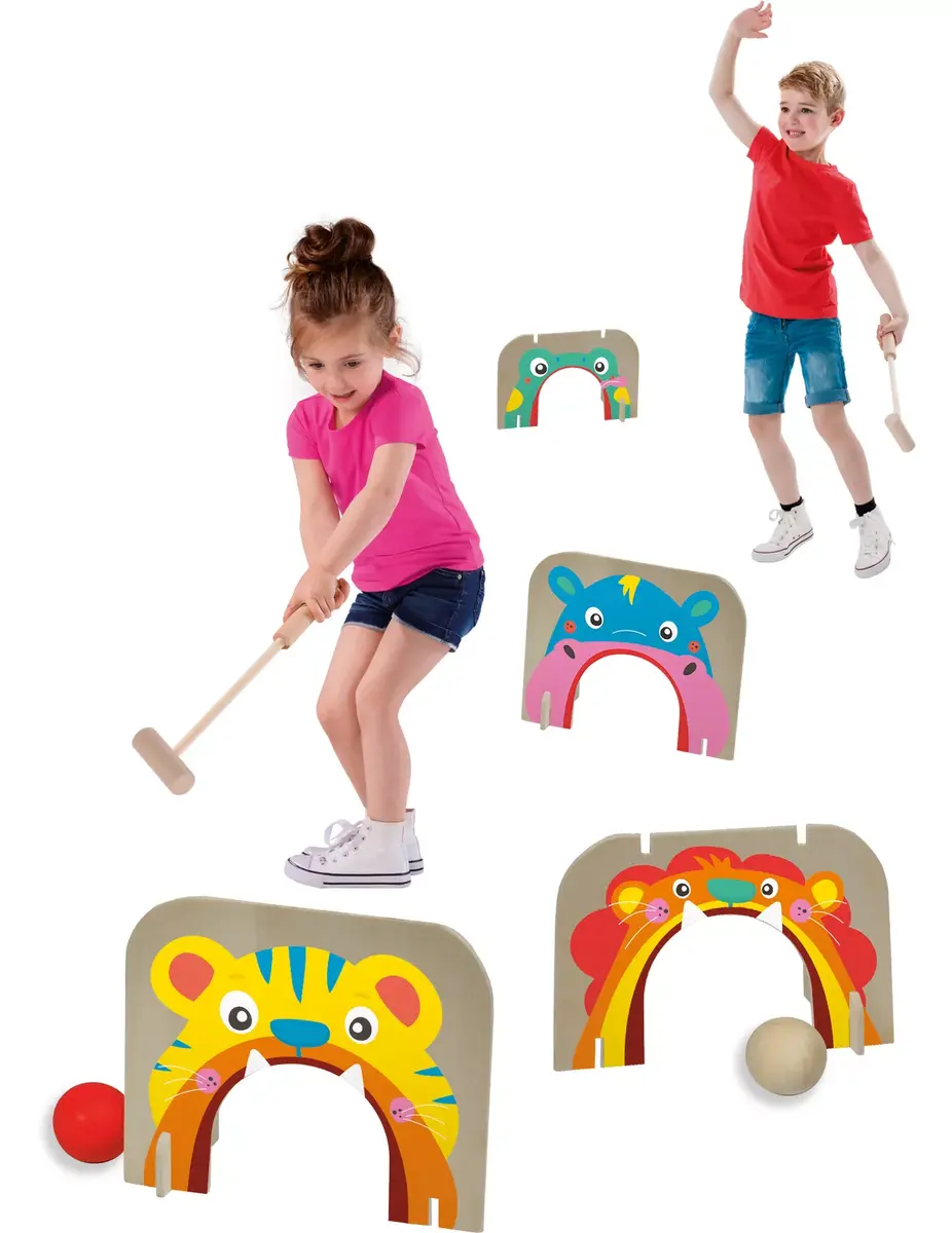 SES Creative Croquet and bean bag toss komplekts Photo 4