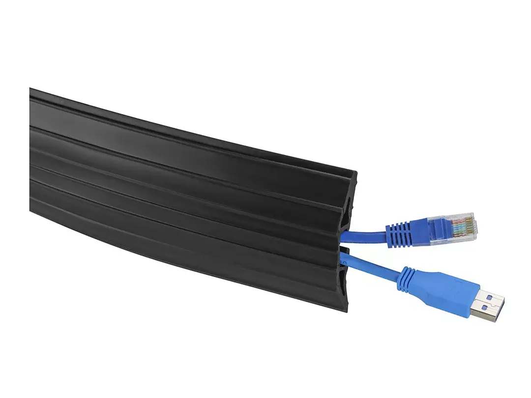 Floor Cable Cover Multibrackets M PVC Black 10m Photo 4