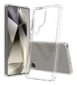 Screenor BUMPER mobilo tālruņu vāciņš caurspīdīgs termoplastiskais poliuretāns Samsung Galaxy S25 Ultra 6.9 collas