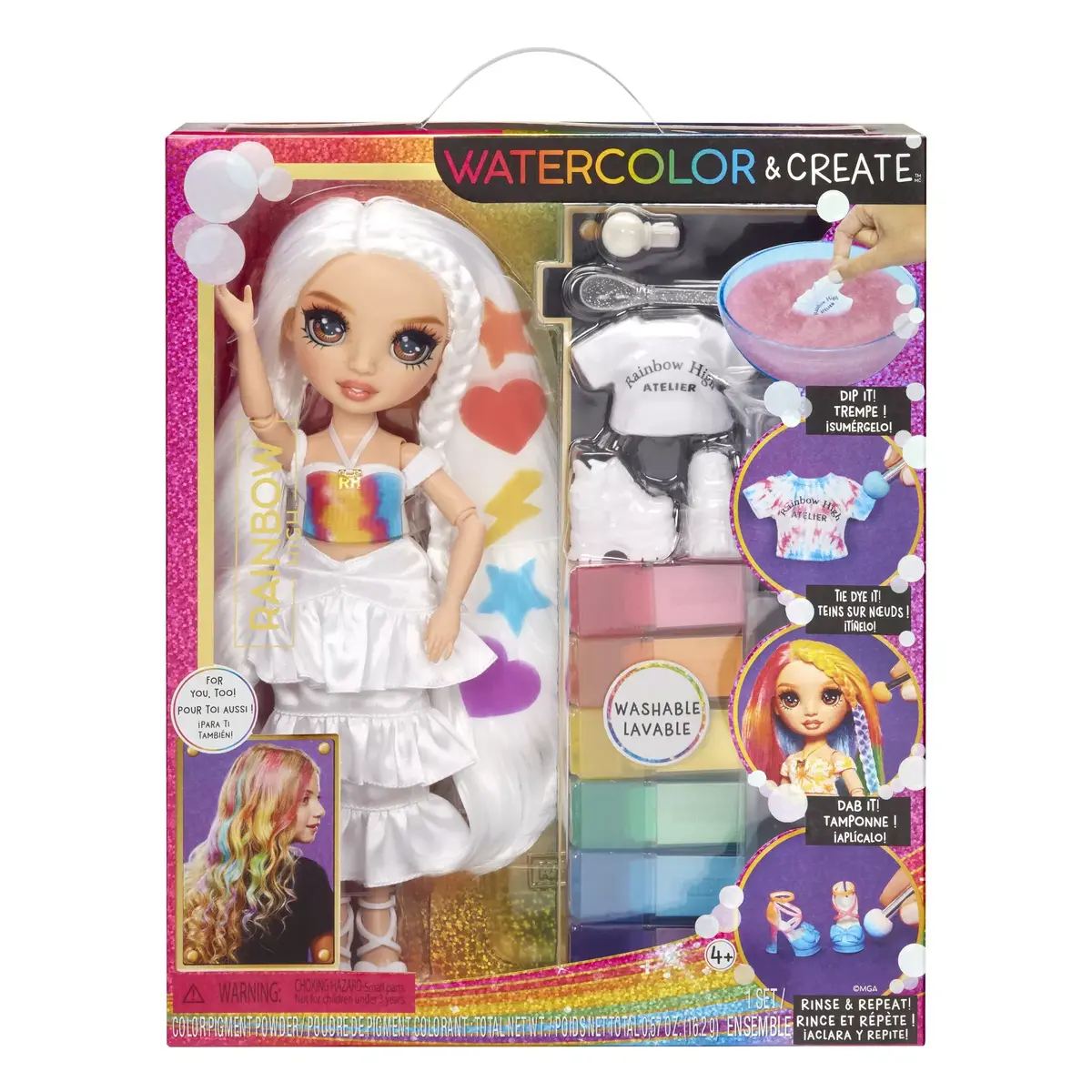 Mga Rainbow High Watercolor & Create lelle Photo 7