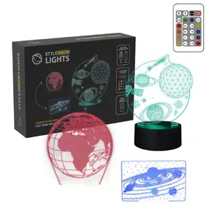 Table/pendant LED lamp MANTA SNL118RGB RGB 3D light decoration