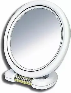 Cosmetic mirror Donegal double-sided round model 9509, compact tabletop/handheld