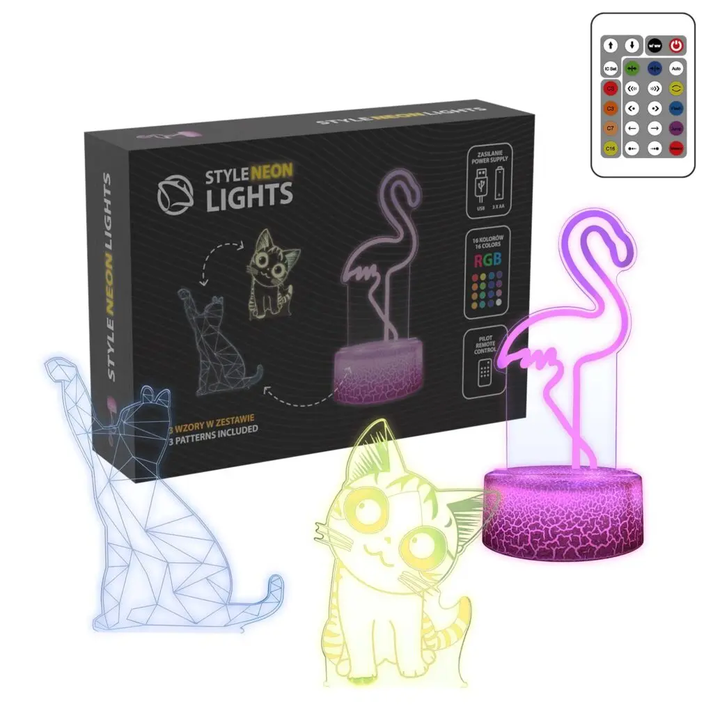 Galda/dekoratīva LED lampa MANTA SNL119RGB RGB