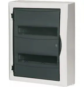 Распределительный щит ELEKTROPLAST ECONOMIC BOX 2x12 накладной с прозрачной дверцей, IP40, N+PE