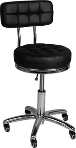 Косметический табурет Activeshop AM-877 — чёрный, компактное кресло для салона