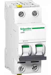 Автоматический выключатель Schneider Electric iC60N A9F03263, 2 полюса, 63А, 6кА