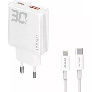 Сетевое зарядное устройство Dudao A30EUL 30W с выходами USB-A и USB-C