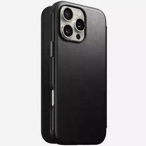 Folio phone case Nomad NM01675785 for Apple phones, fits up to 17.5 cm (6.9"), Black, 3 card pockets, desktop stand