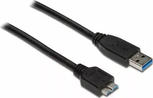 Alcasa USB 3.0 Type-A to Micro-B Cable, 2m, USB 3.2 Gen 1, Black