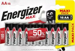 Батарейки Energizer MAX AA LR6 — упаковка 16 шт. (AA/LR6)