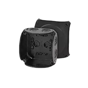 Коробка ответвительная Hensel KF 0400 B, наружная, 104×104×70 мм, IP66/IP67, чёрная