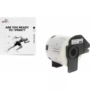 Label rolls TB Print TBEB-DK11209 Brother compatible, black on white, 62×29 mm, 800 pcs