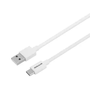 USB kabelis Essentials 1110614 1m USB A USB C Balts