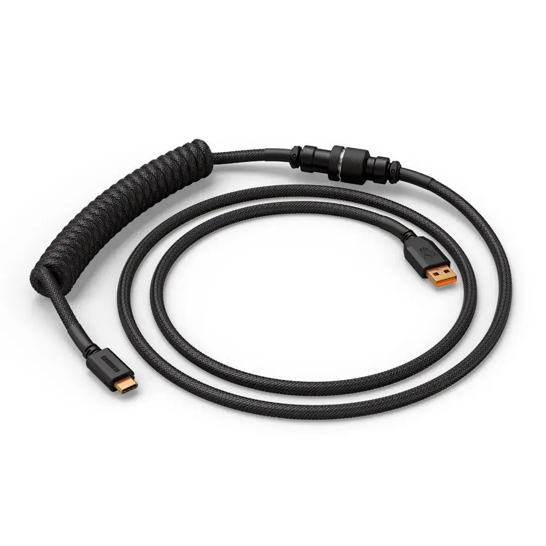 Спиральный USB-кабель GLORIOUS GMMK Phantom Black 1,5 м Photo 2
