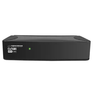 TV set-top box Esperanza EV108R — digital cable DVB-T2 receiver, HDMI, SCART, PVR, Dolby Digital Plus
