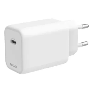 Iekštelpu lādētājs Deltaco USBC-GAN05 Ātrā uzlāde Balts 100-240V