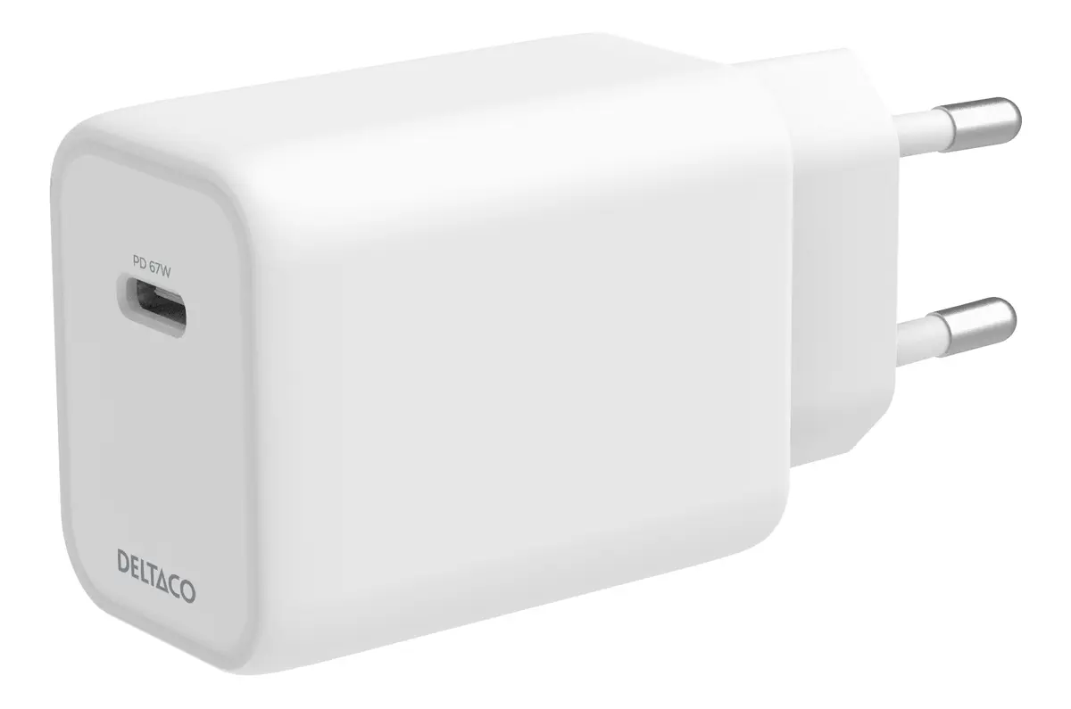 DELTACO USBC-GAN05 USB-C GaN Sienas Lādētājs