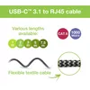 TECHLY USB-C — Gigabit Ethernet RJ45 Cat6 1 м Photo 5